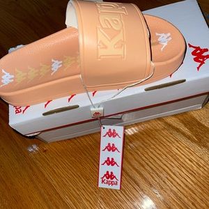 Peach, light orange Kappa slides